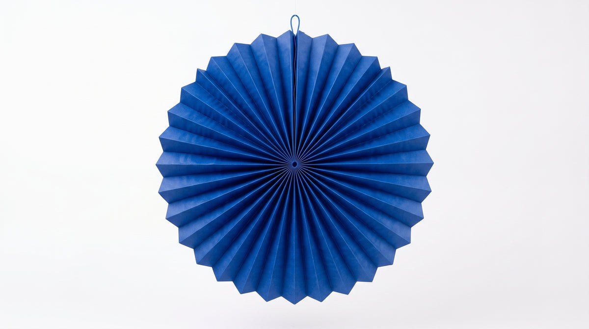 Farolillo de papel azul Donosti de 22 cm para la tamborrada